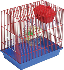 Зоомарк Клетка для грызунов 3-х этажная комплект